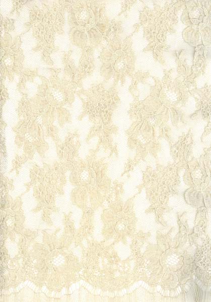 SPARKLE FRENCH LACE - 140cm BEIGE/OYSTER